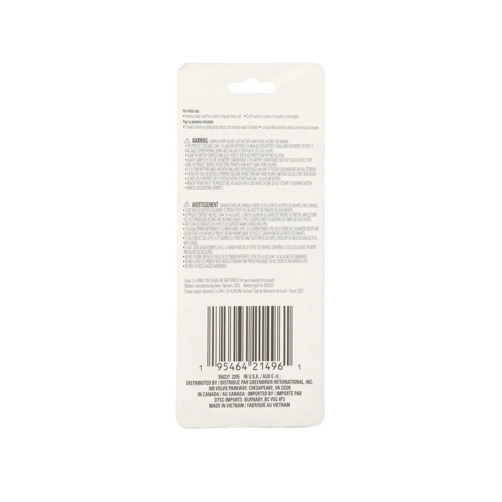 ✅Luminessence 3pk LED Flickering Tealight Candles 🕯️ Batteries Included #️⃣0126
